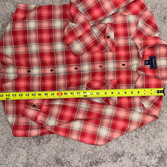 CHAPS BUTTON FRONT BLOUSE. Sz XL. - Picture 3 of 6
